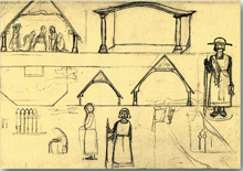 Entwurfsskizze zur Weihnachtskrippe, 1910 - Wendt und Kühn
