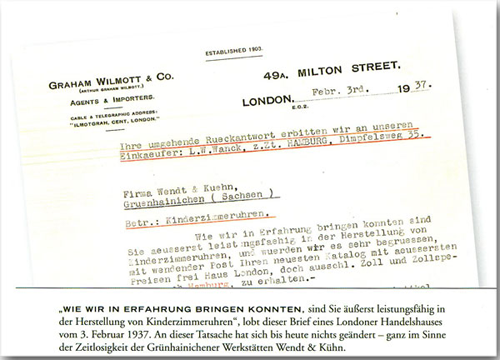 Brief eines Londoner Handelshauses an Wendt und Kühn (1937)