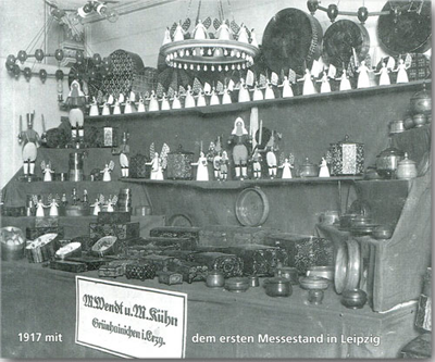 Der erste Messestand von Wendt und Kühn 1917 in Leipzig