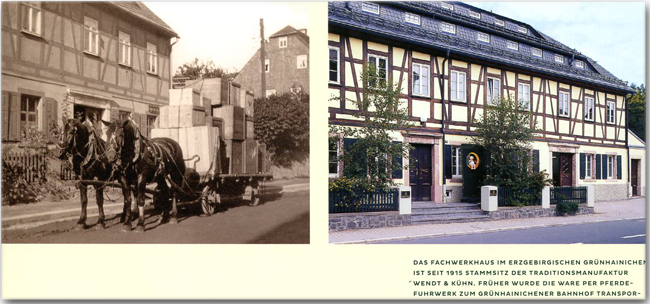Das Fachwerkhaus in Grünhainichen ist seit 1915 Stammsitz von Wendt & Kühn