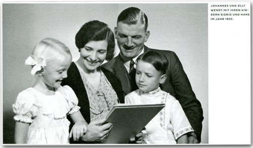Johannes und Olly Wendt mit ihren Kindern Sigrid und Hans 1935 - Wendt und Kühn